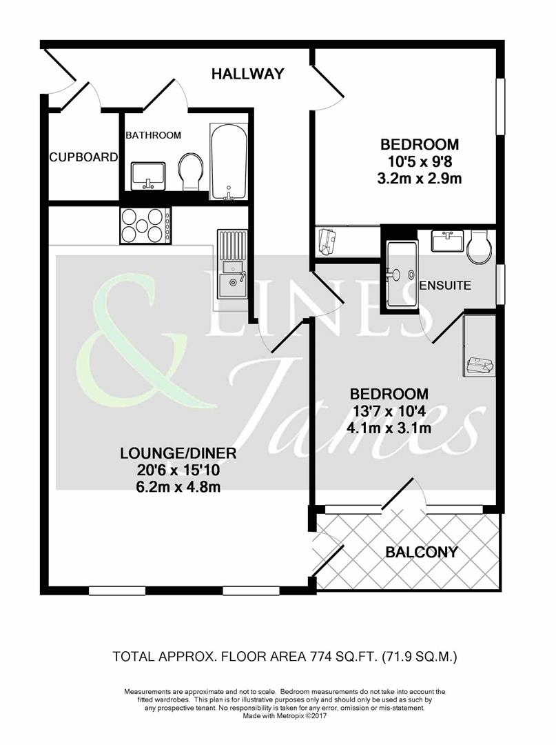 Floorplan for Queensway, Horsham
